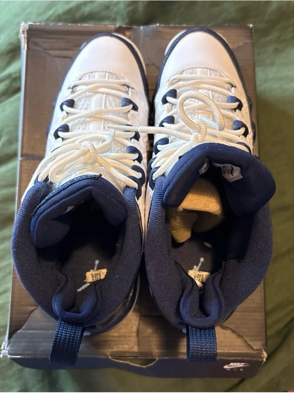 Jordan Kids Basketball Sneakers - Navy & White
